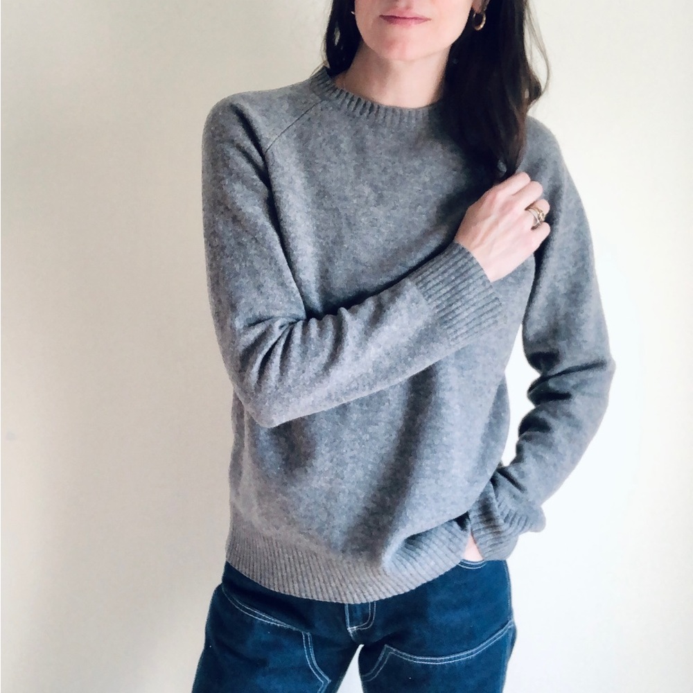 J.Crew Gray Lambswool Sweater